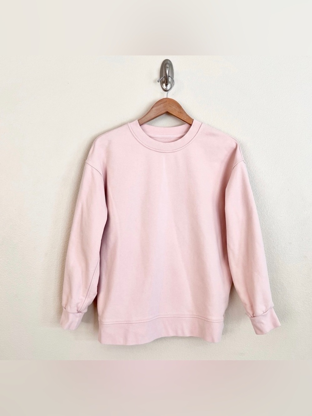Lululemon Perfectly Oversized Crewneck Sweatshirt in Feather Pink